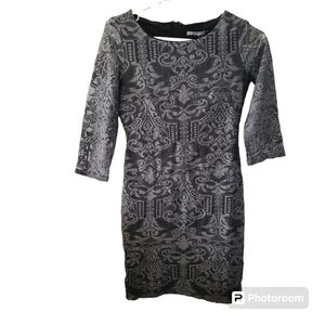 Grey lace dress